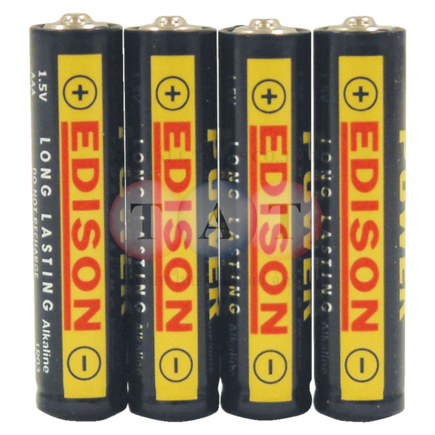 Edison.AAA Alkaline Batteries, Pack of 4