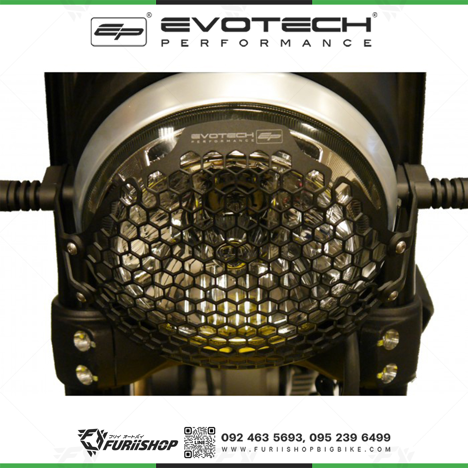 การ์ดไฟหน้า EVOTECH Ducati SCRAMBLER 400 / 800