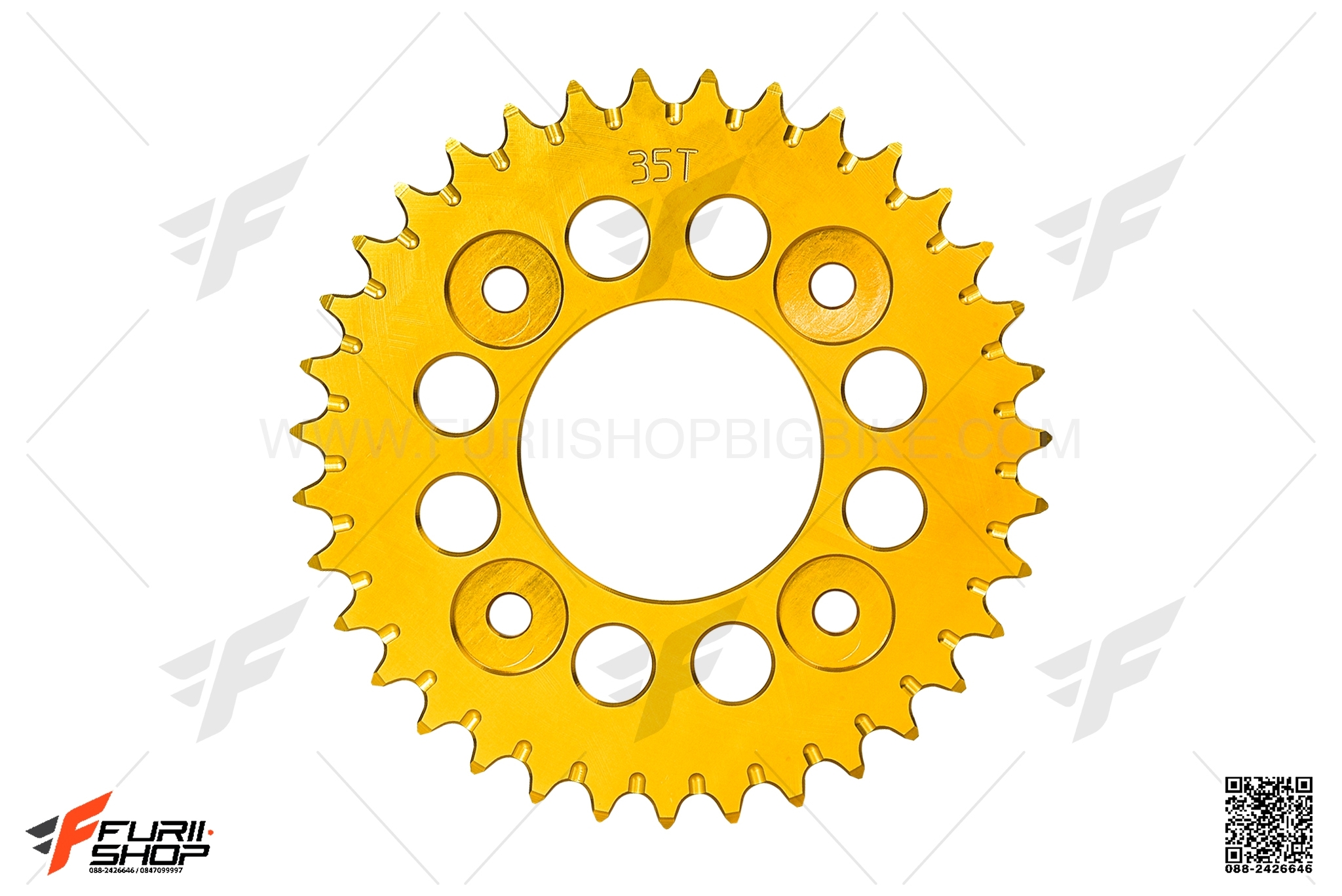 สเตอหลัง WORKTECH 35T สีทอง FOR HONDA MSX125
