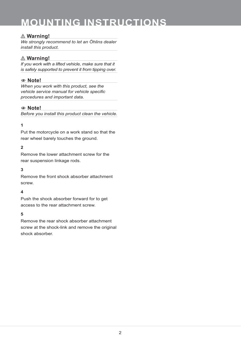 โช๊คหลังแต่ง Ohlins YA569 For Yamaha MT-09 (FZ-09) ปี 2021-2023