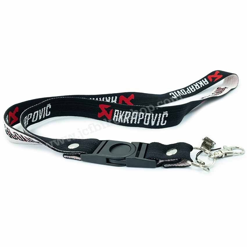 สายคล้องบัตร สายคล้องคอ สายคล้องกุญแจ สายคล้องโทรศัพท์ AKRAPOVIC(มีตัวปลดล็คปลายสาย)
