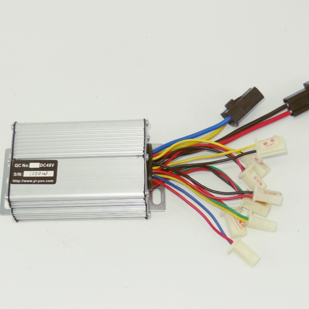 กล่องควบคุมความเร็วมอเตอร์กระแสตรง48โวล์ท1000วัตต์และสัญญาณอื่น-Scooter Electric Motor 48V 1000W Bicycle Brushed E-bike for Controller Box