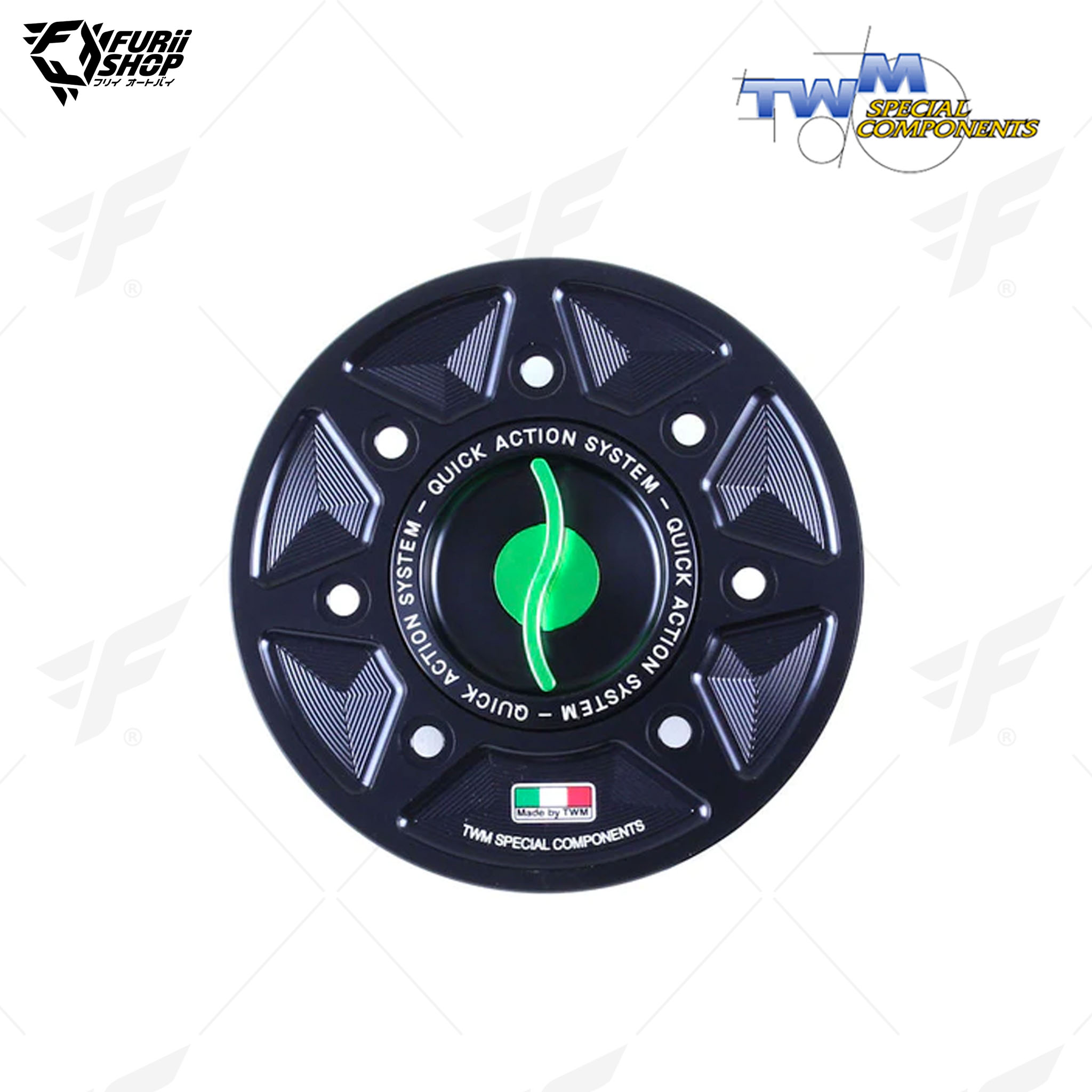 ฝาถังน้ำมัน Aluminium Fuel Cap TWM TKPR.04 : for Kawasaki NINJA 400 17-21/NINJA 650 17-19/ZX-6R /636 19-21/Z650/900 17-21/ZX-10R 2021