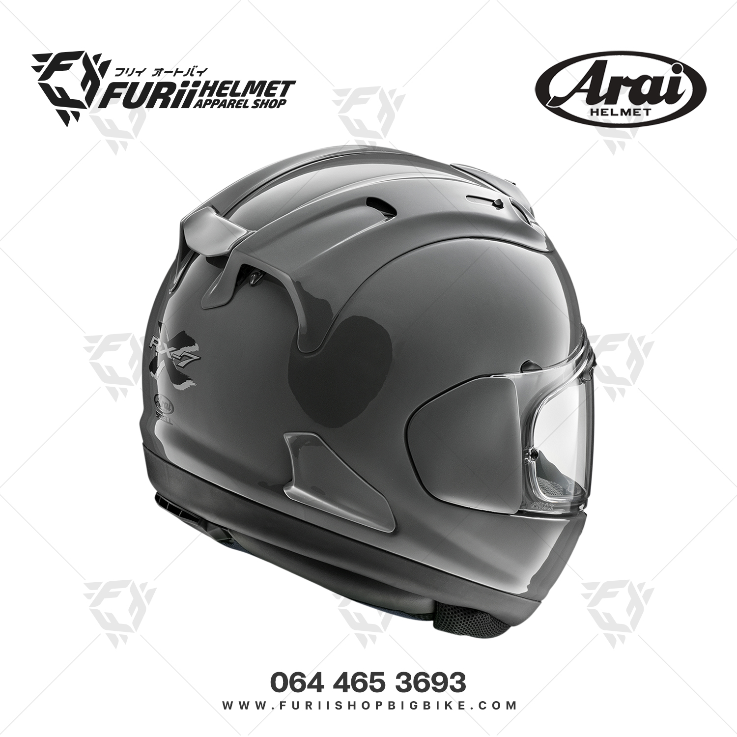 หมวกกันน็อคเต็มใบ Arai : RX-7V EVO Modern Gray