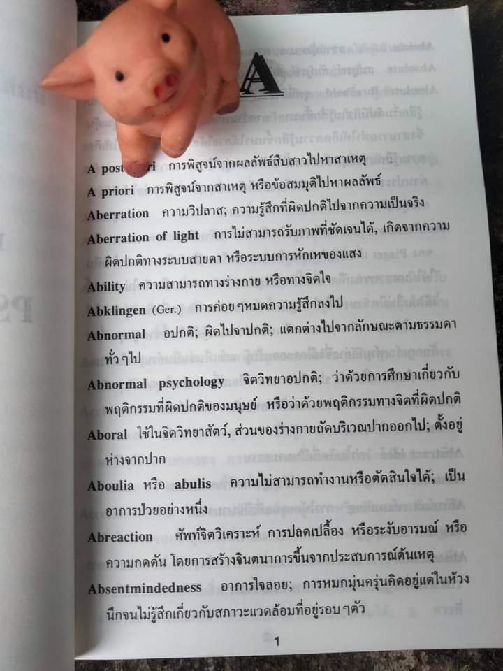 พจนานุกรมจิตวิทยาฉบับสมบูรณ์ Dictionary Psychology ฉบับ อังกฤษ-ไทย