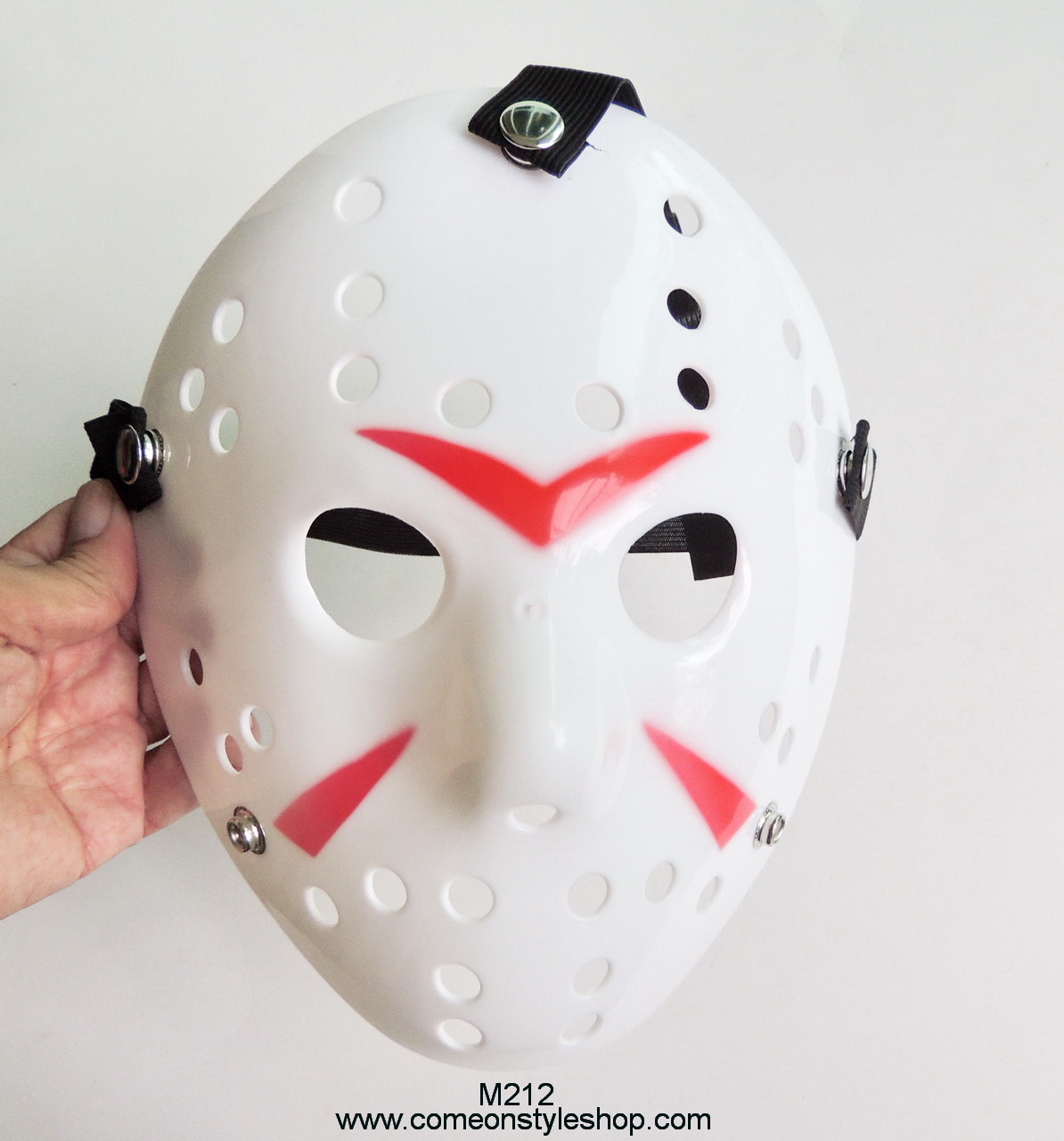 หน้ากากเจสัน ศุกร์ 13 Jason Friday The 13th หน้ากากปาร์ตี้ ออกงาน แฟนซี คอสเพลย์ หน้ากากคุณภาพ Jason Friday The 13th Horror Cosplay Halloween Fancy Costume Party Mask Good Quality