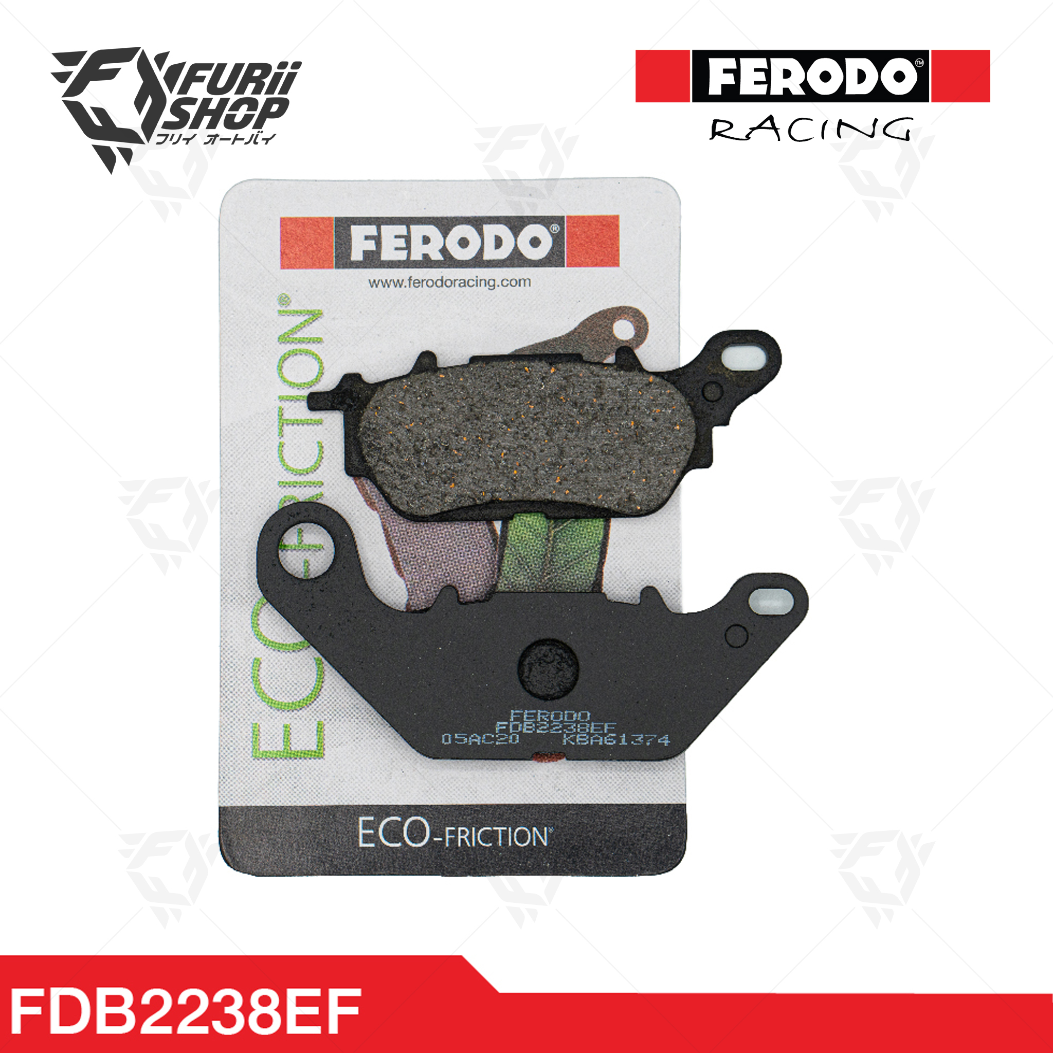 ผ้าเบรกหน้า-หลัง FERODO RACING : For YAMAHA (FDB2238EF)