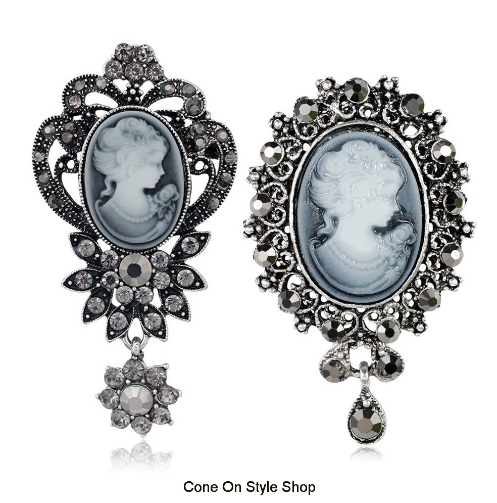 เข็มกลัดวินเทจ คามีโอ Cameo