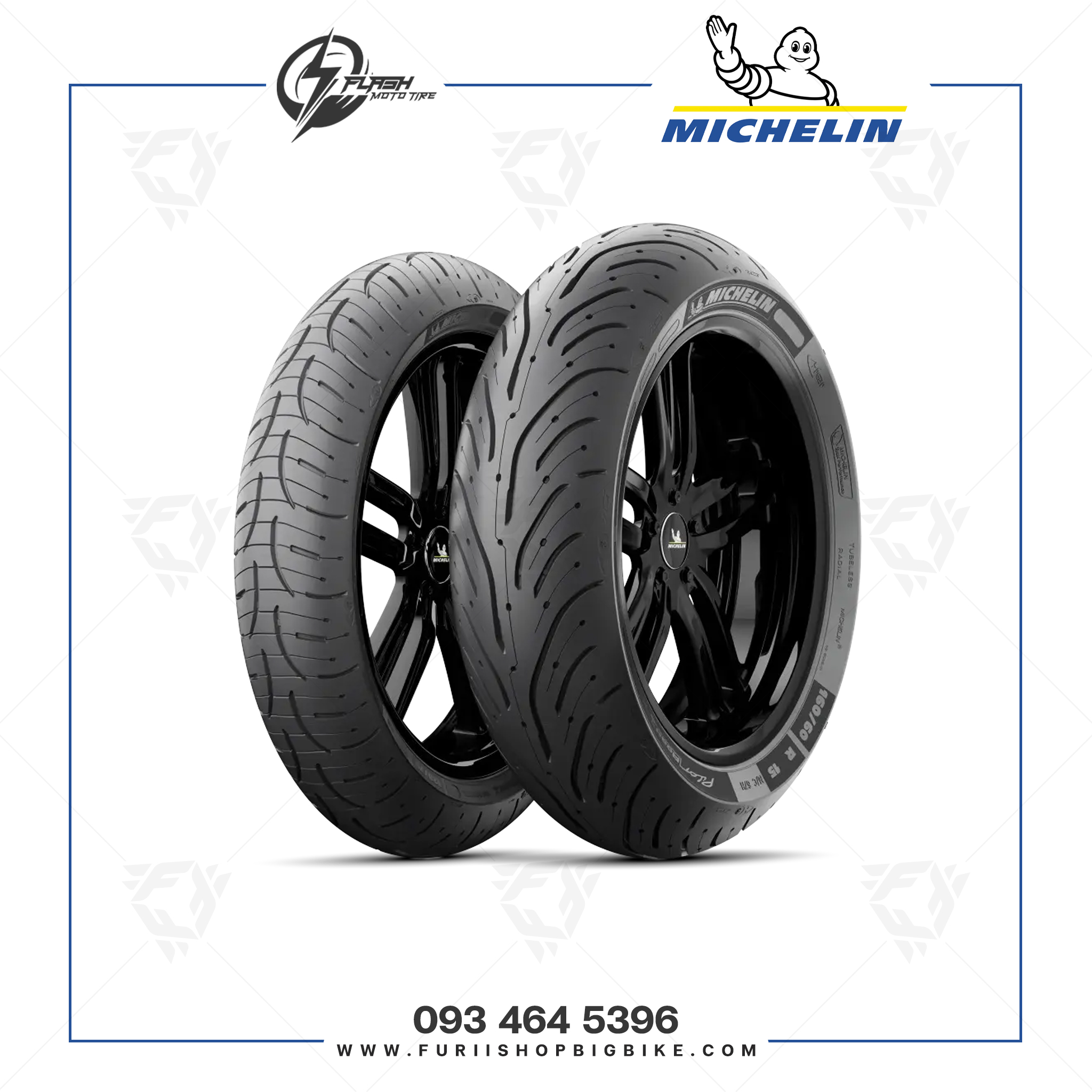 ยางมอเตอร์ไซค์บิ๊กไบค์ MICHELIN Pilot Road4 190/50 ZR17M/C(73W) ยางบิ๊กไบท์ ยางBigbike Mototire