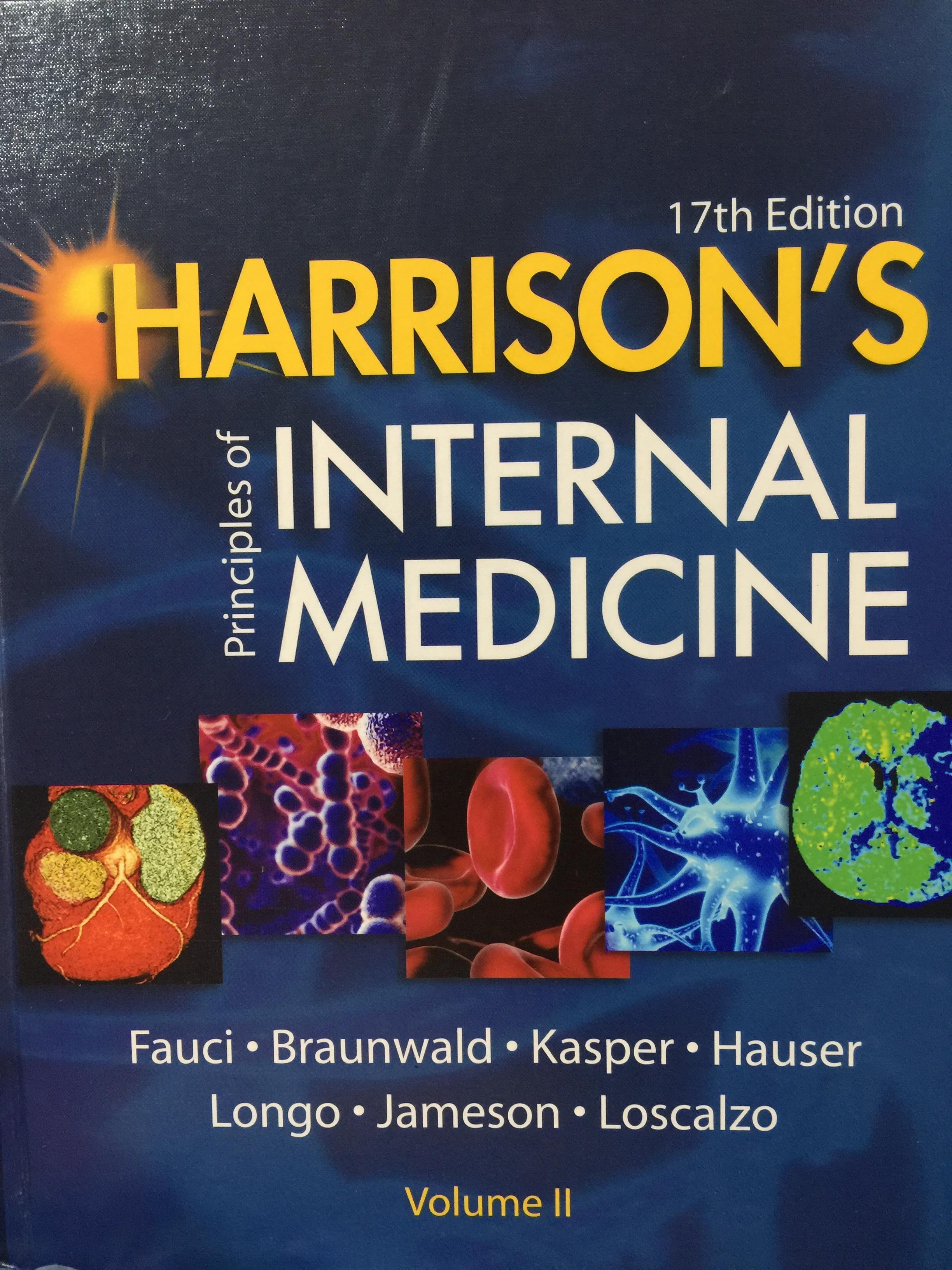Principles of INTERNAL MEDICINE. เล่ม 1-2 รวม 2 เล่ม. HARRISON. พิมพ์ครั้งที่ 17. 0 กก.