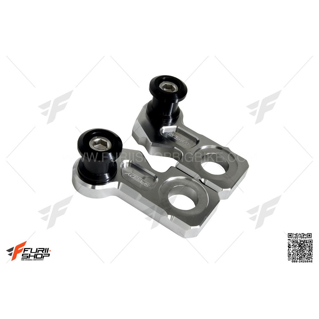 หางปลายึดสปูนยกล้อหลัง SPEEDY สีเงิน FOR HONDA CB650F/CBR650F