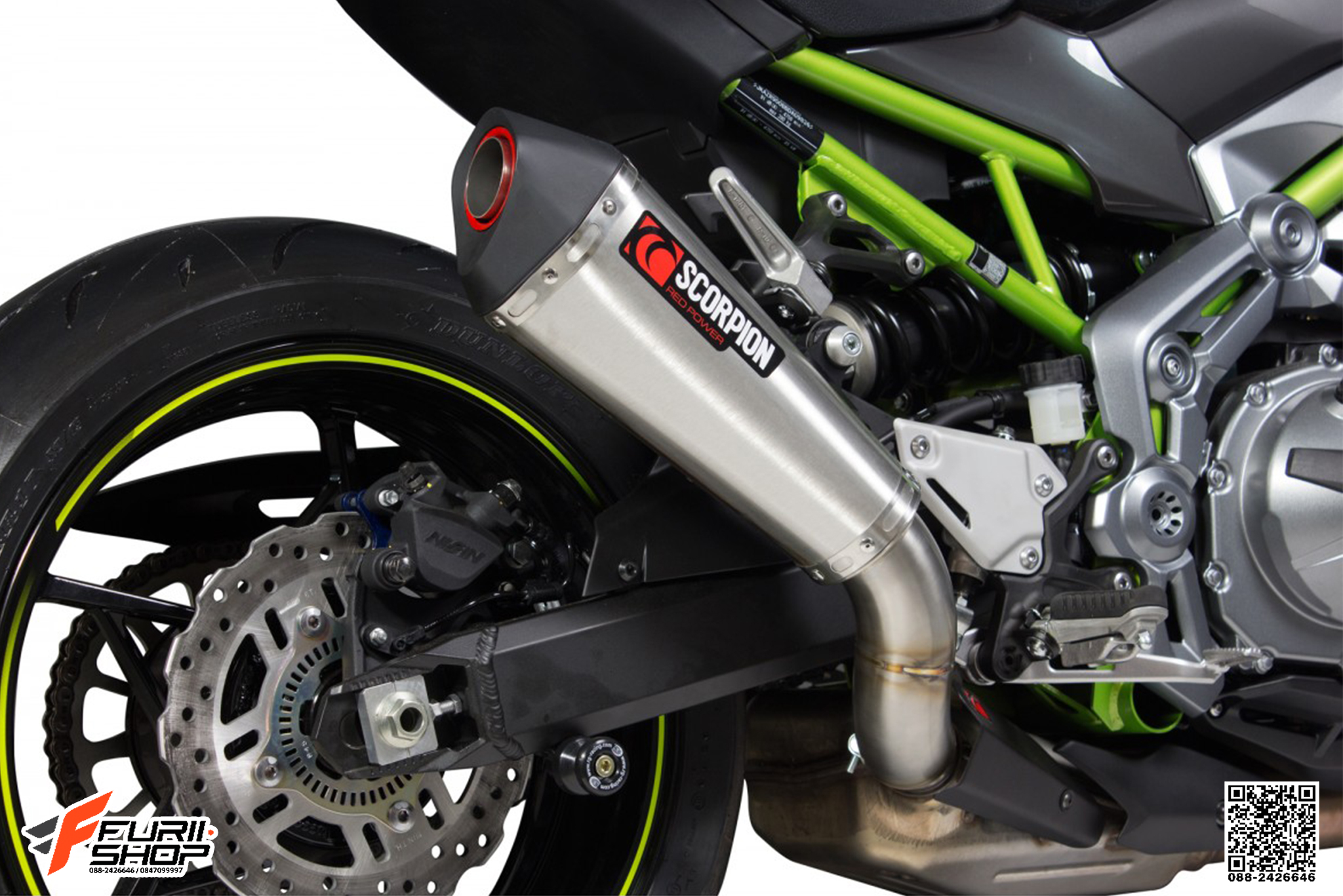 ท่อมอเตอร์ไซค์ SCORPION SERKET TAPER SLIP-ON TITANIUM ท่อแต่ง ท่อสูตร ท่อบิ๊กไบค์ ท่อBigbike ท่อไอเสีย