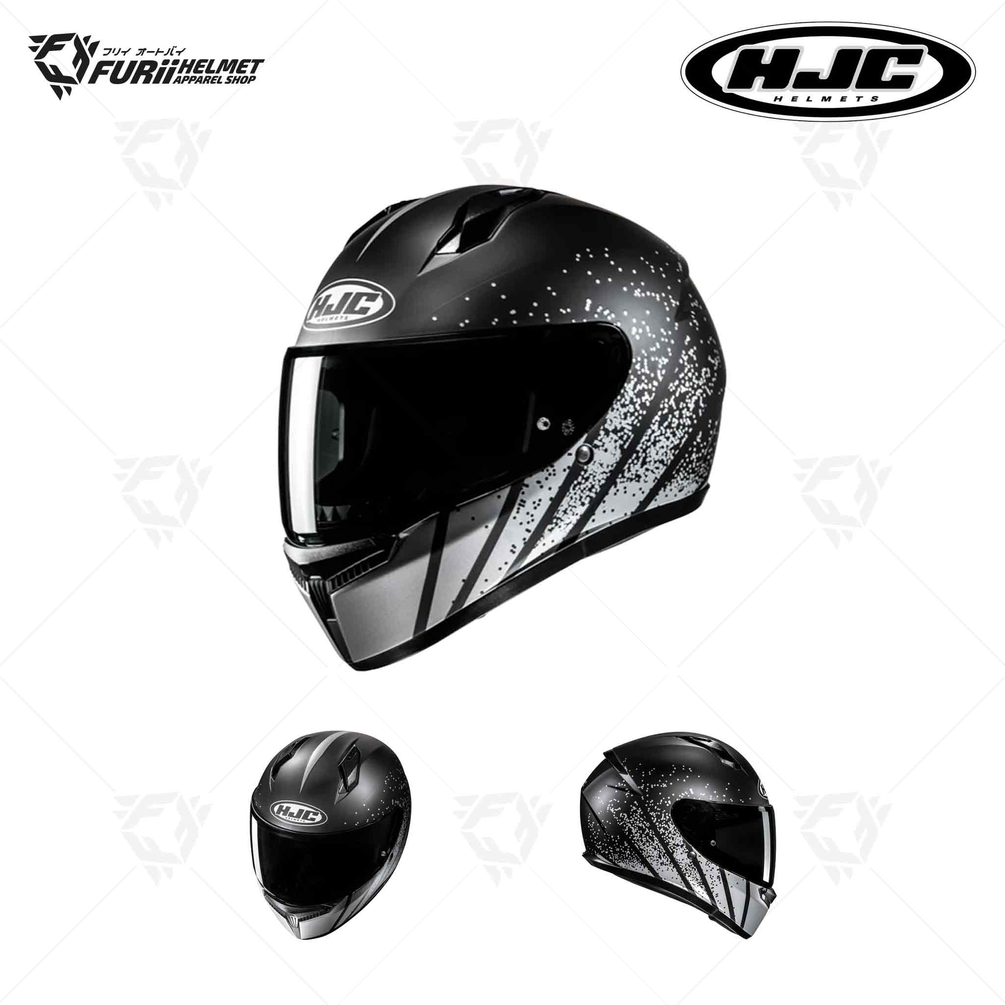 หมวกกันน็อค HJC C10 Full Face HAVEN : MC5SF สีดำ/ซิลเวอร์ ผิวด้าน (มี มอก.)