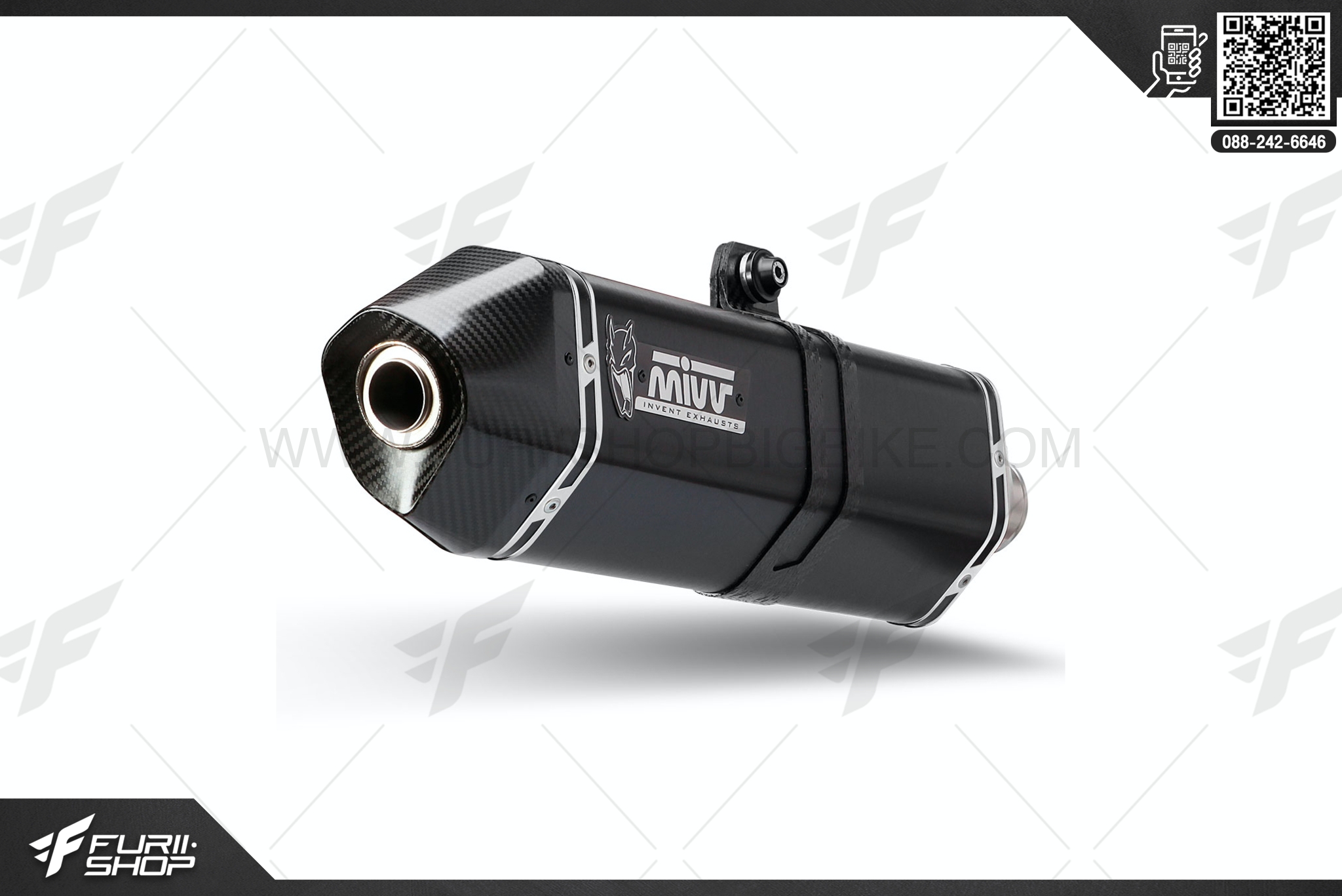 ท่อมอเตอร์ไซค์ MIVV SPEED EDGE BLACK BLACK STAINLESS STEEL FOR SUZUKI V-STROM 1000 2014+ ท่อแต่ง ท่อสูตร ท่อบิ๊กไบค์ ท่อBigbike ท่อไอเสีย