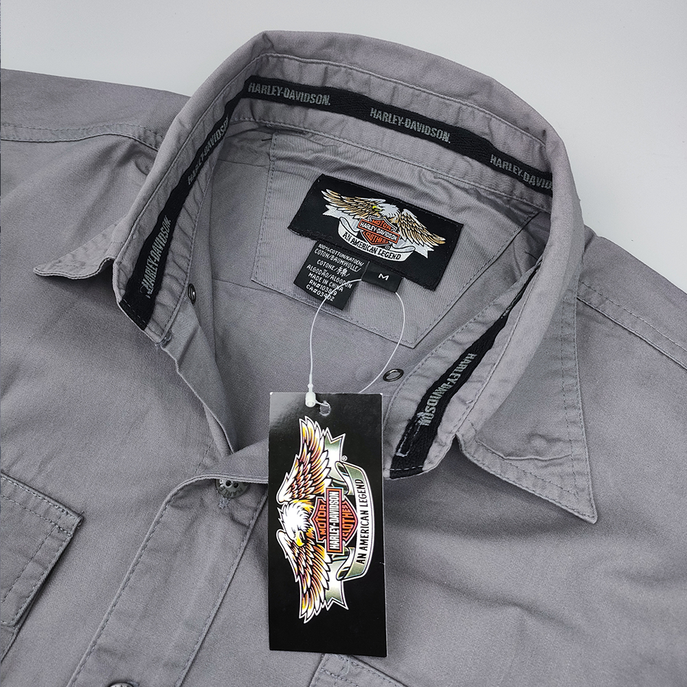 เสื้อ Shirt H-D พิมพ์ลาย โลโก้ อินทรีย์ดำ ไซส์ M,L,XL