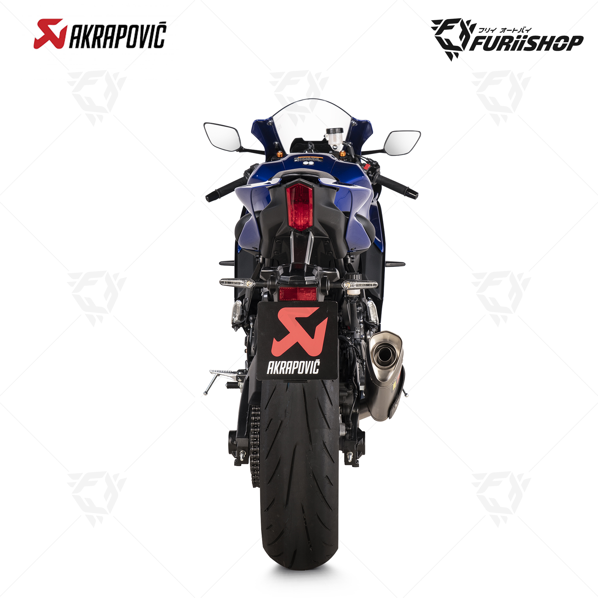 ท่อไอเสีย Slip-On Akrapovic GP ปลายดาบ Catalytic for Yamaha YZF-R7 2021-2024