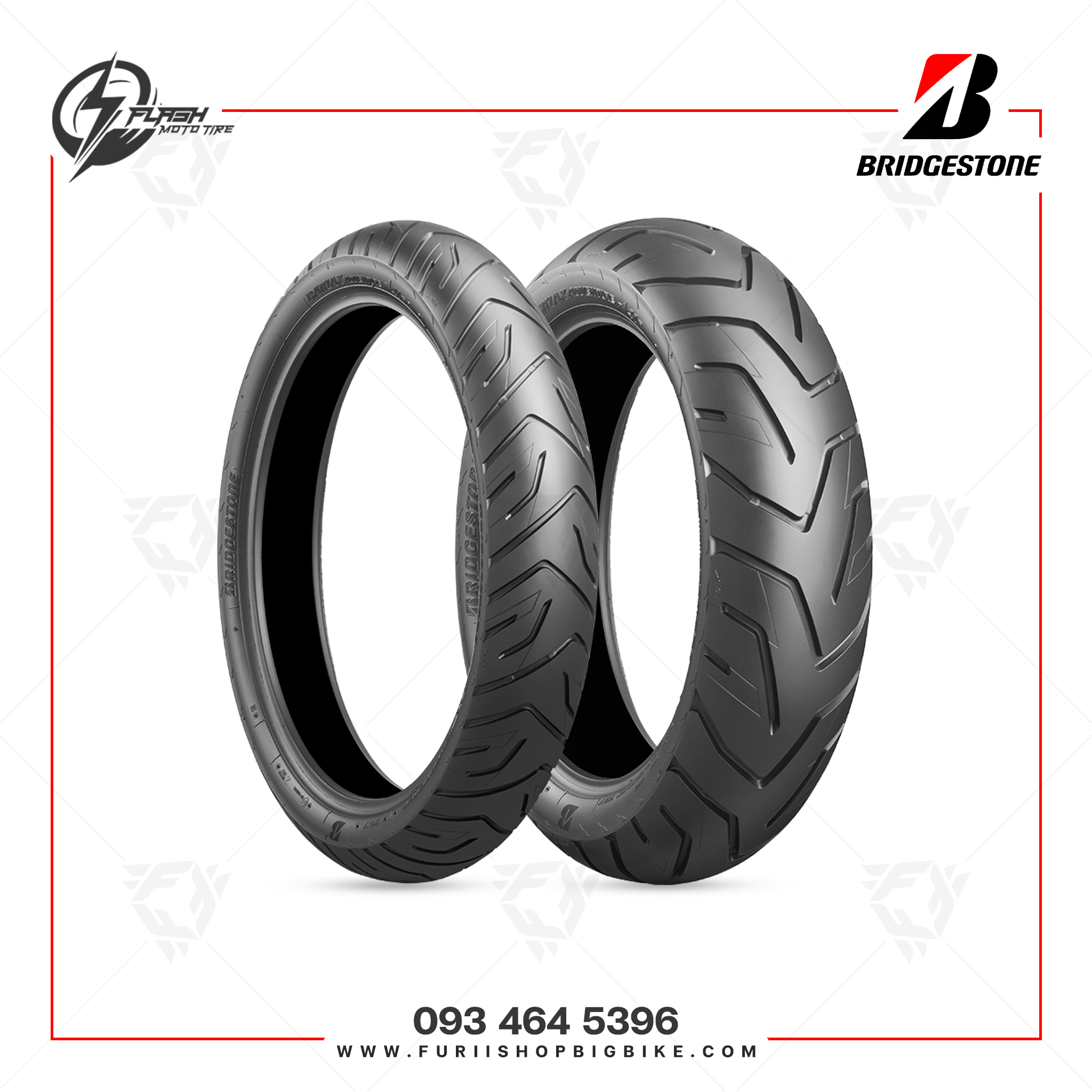 ยางมอเตอร์ไซค์ Bridgestone Battlax A41 : F 120/70R19 + R 170/60R17