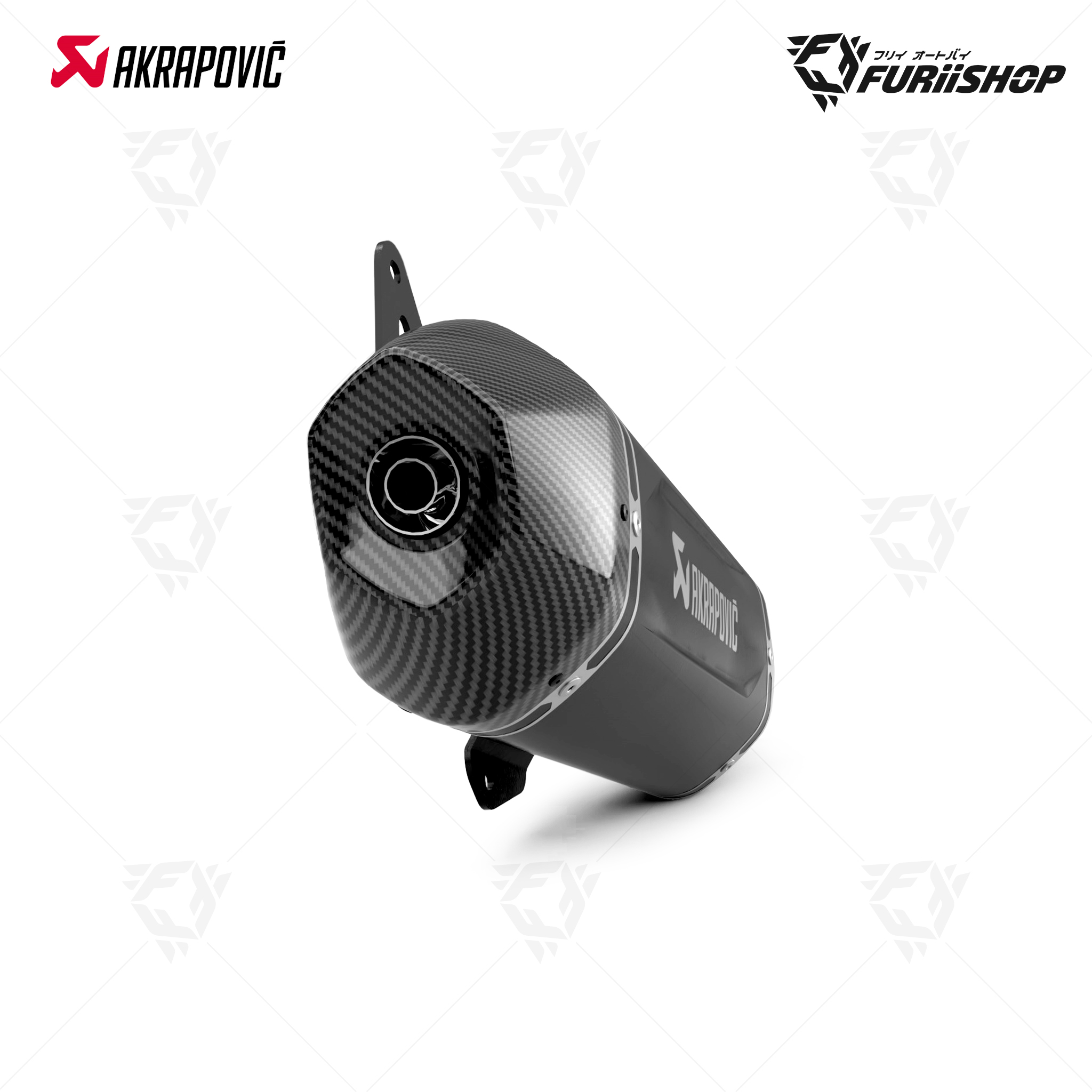 ท่อแต่ง Akrapovic - Slip on Black Euro5 plus
