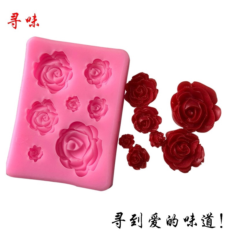 พิมพ์ฟองดอง ซิลิโคน ดอกกุหลาบ