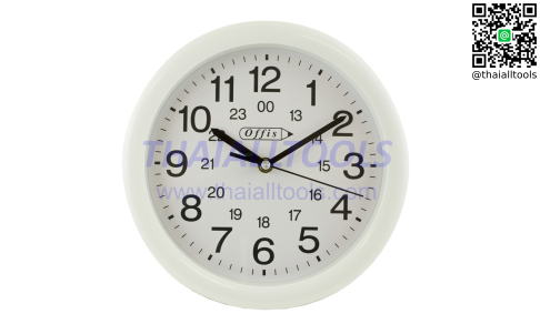 นาฬิกาแขวน 10" ROUND SILVER CLOCK OFFIS