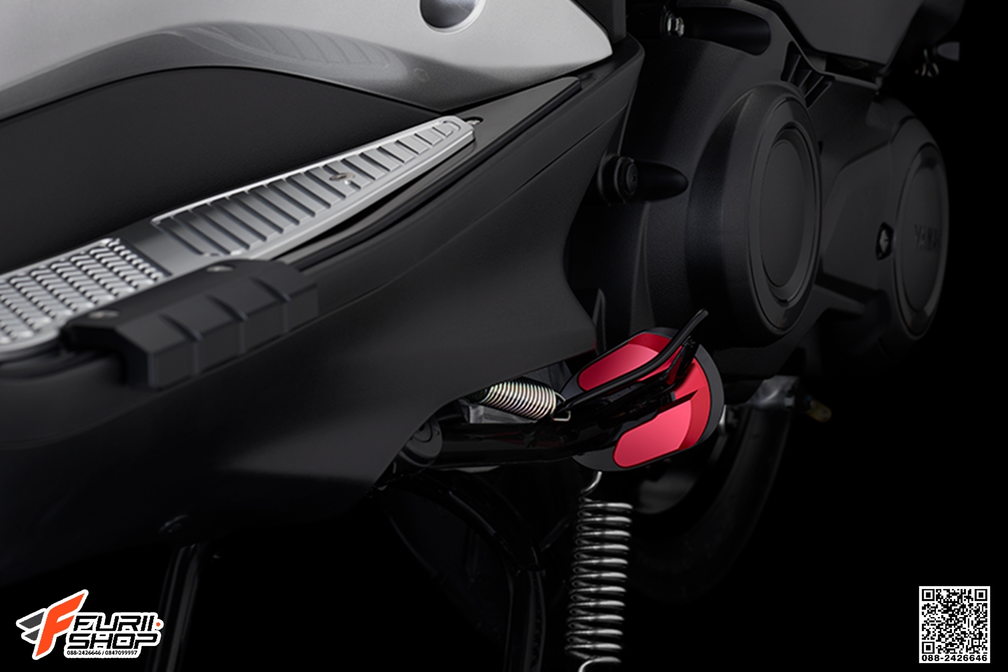 ตีนเป็ด BIKERS สีแดง FOR YAMAHA AEROX155