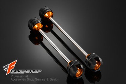 ชุดกันล้มล้อหน้า bikers for ฮอนด้า Honda MSX Front Axel Slider ส้ม