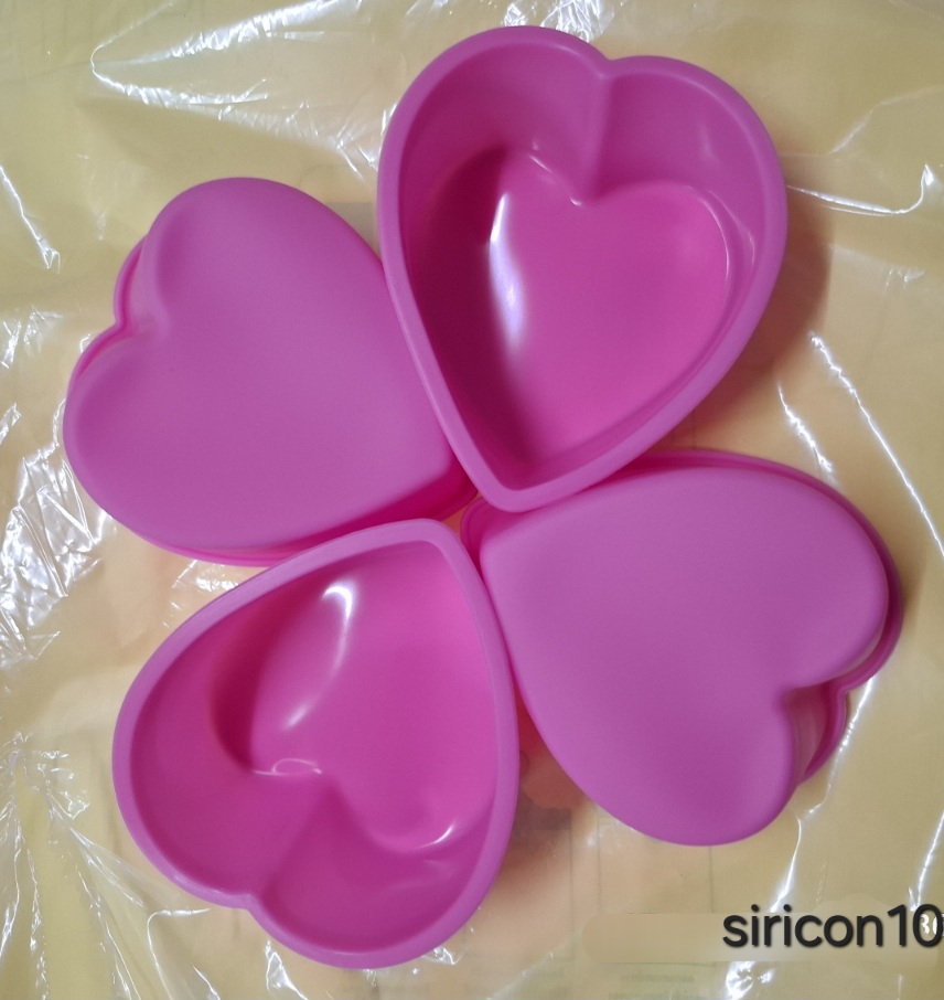 แม่พิพม์ซิลิโคน พิพม์วุ้น พิมพ์ฟองดอง หัวใจ 8เซน ราคา1ชิ้น