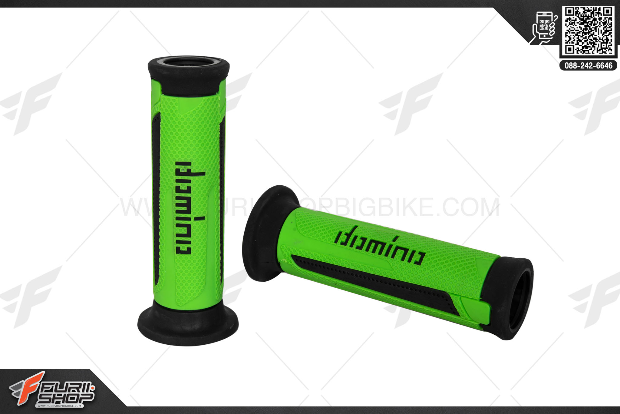 ปลอกแฮนด์ DOMINO A350 TURISMO สีเขี่ยว ดำ