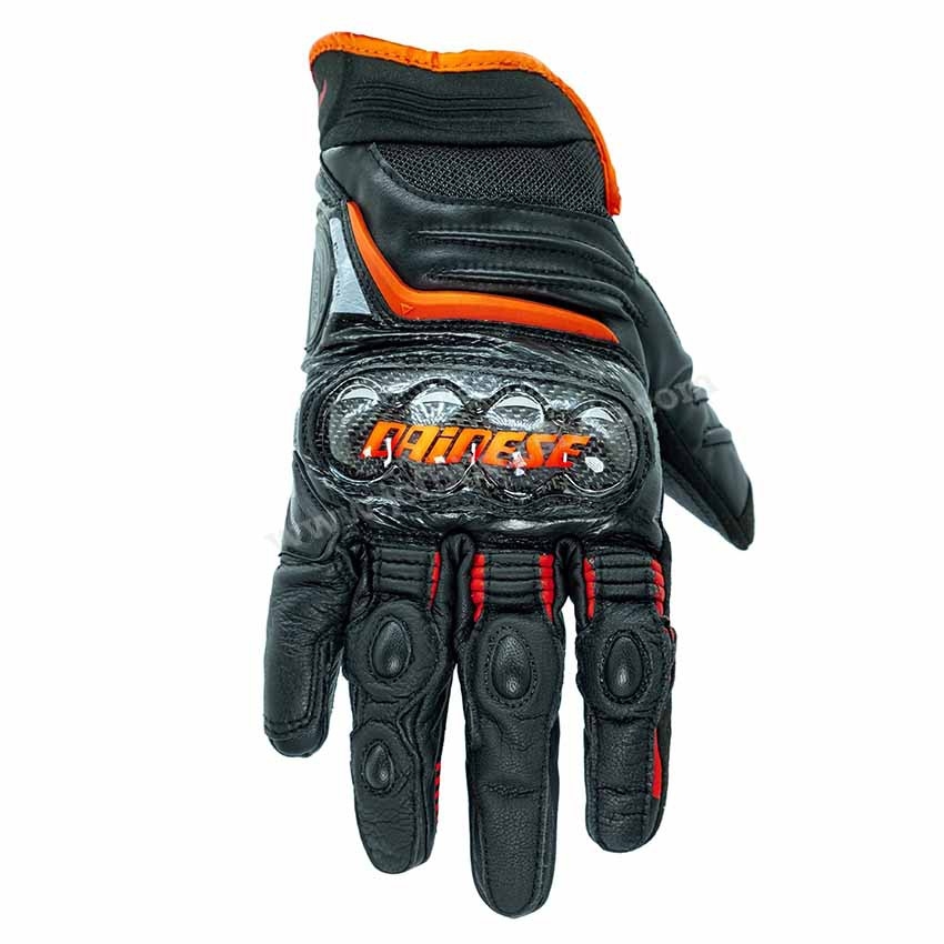 ถุงมือมอไซค์ ถุงมือมอเตอร์ไซค์ ถุงมือขับมอเตอร์ไซค์ ถุงมือ Dainese รุ่น Carbon Short D1
