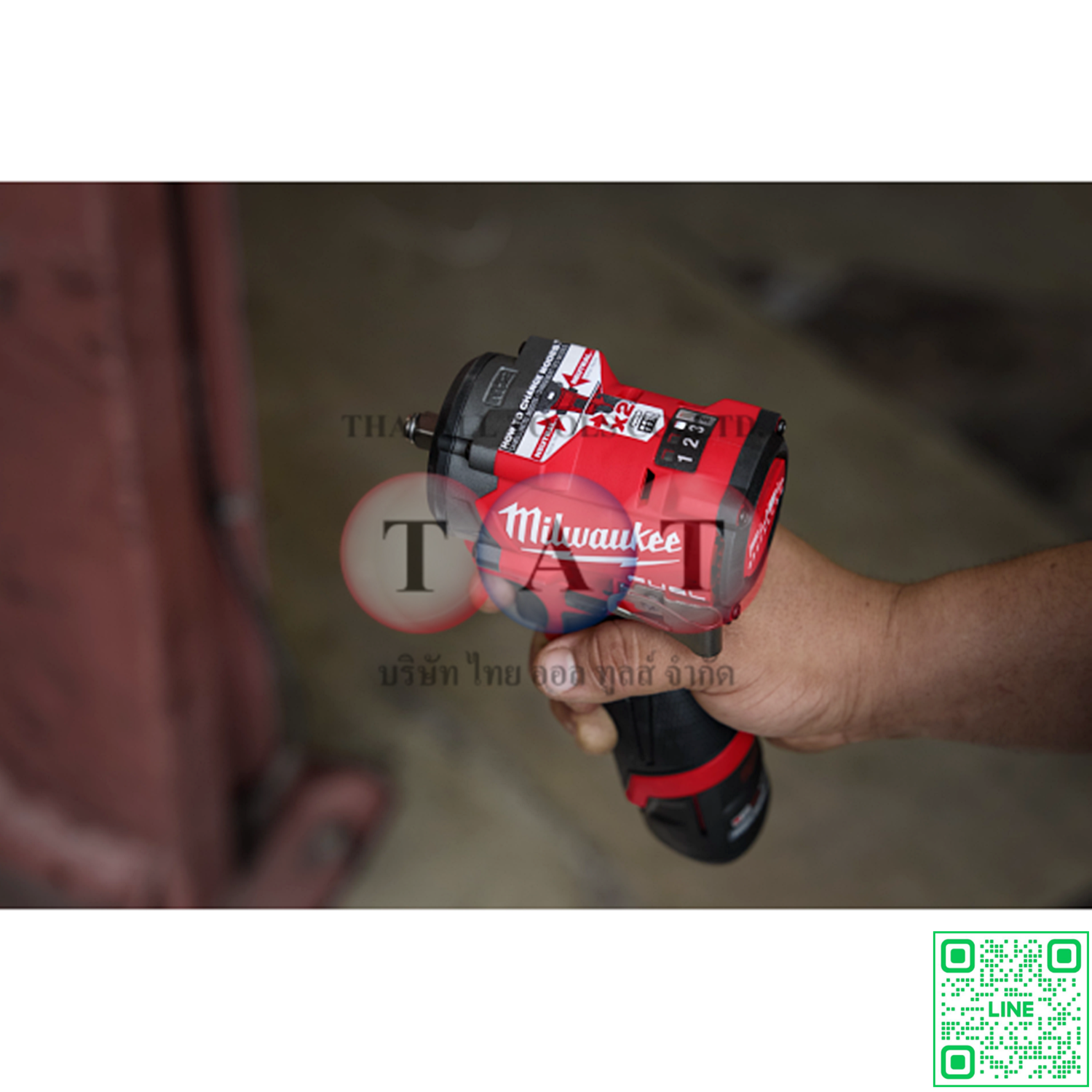 Milwaukee M12 FIW2F38-0 บล็อกกระแทกไร้สาย 3/8 นิ้ว | แรงบิดสูง 745Nm