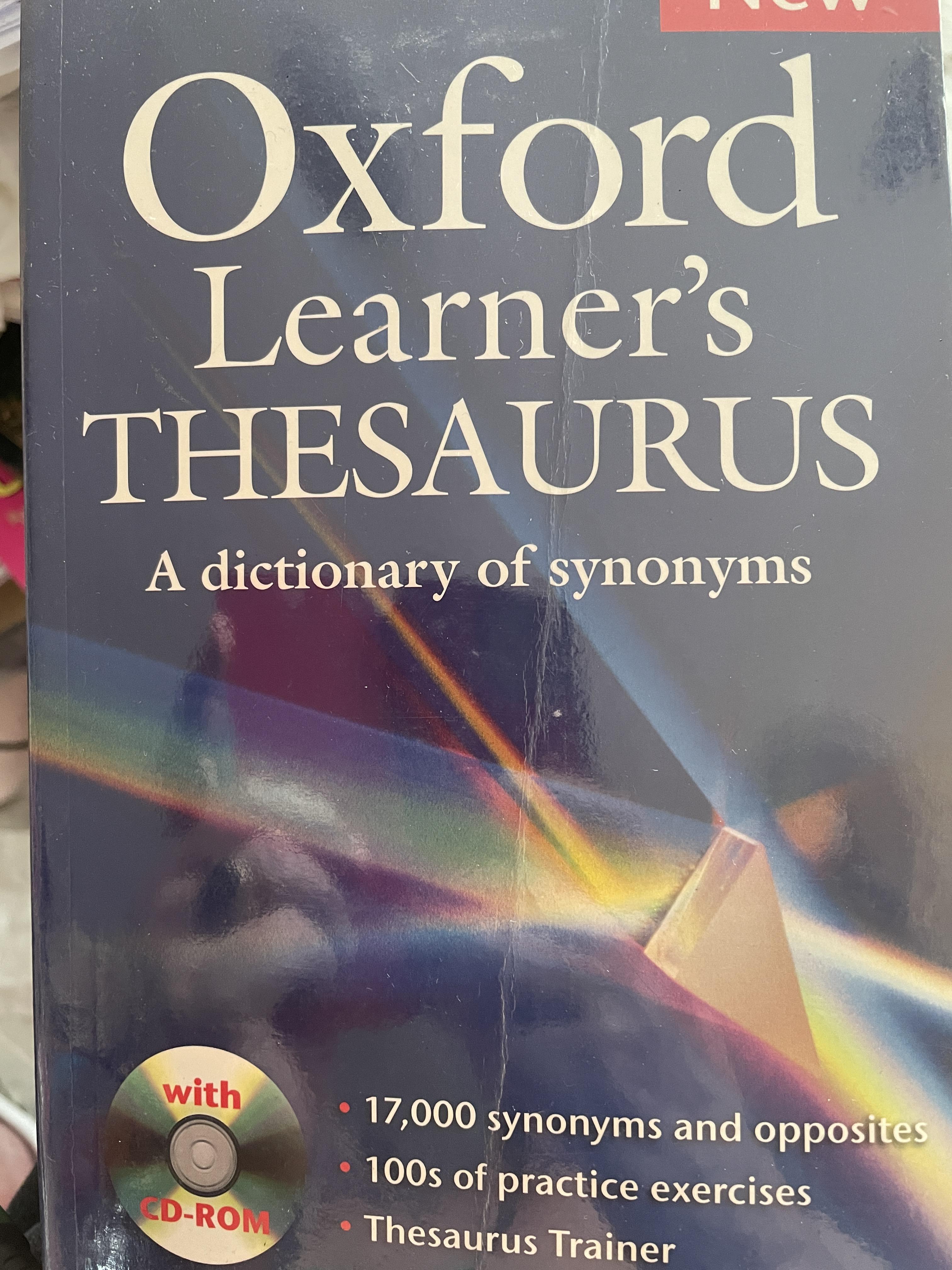 Oxford Learner’s THESAURUS. A DICTIONARY of Synonyms แถม DVD จำนวน 1 แผ่น 4,500 กรัม