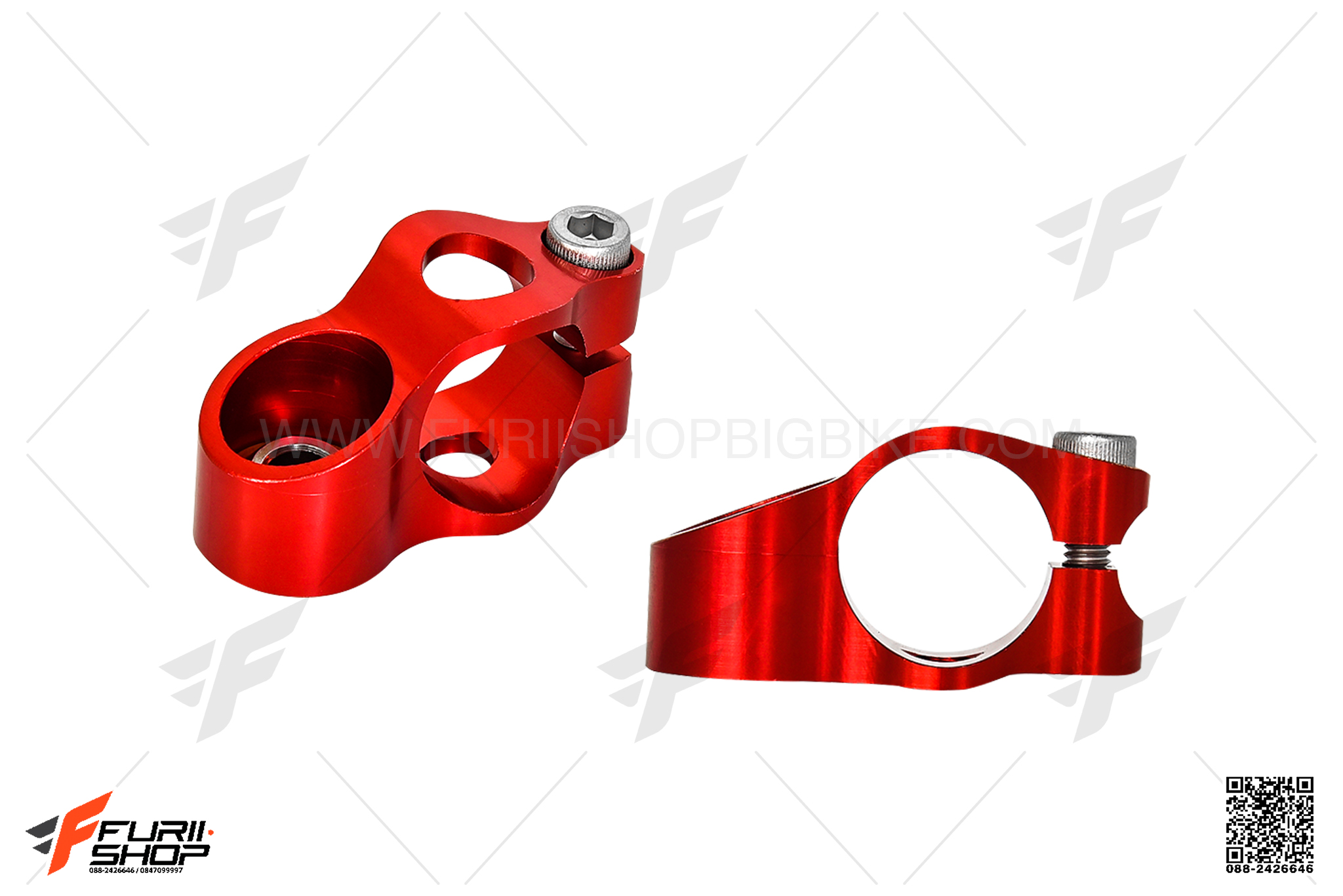 หูจับกันสะบัด RSV สีแดง FOR HYPERPRO