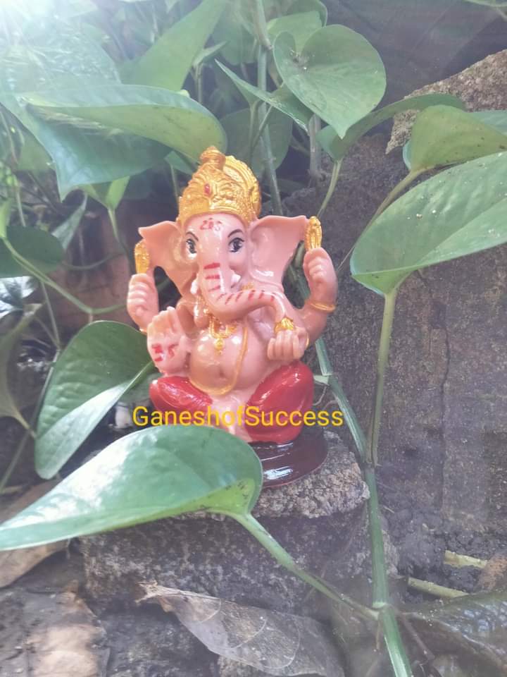 พระพิฆเนศปางเศรษฐี เรซิ่น สูง 5 นิ้ว มีหลายสี