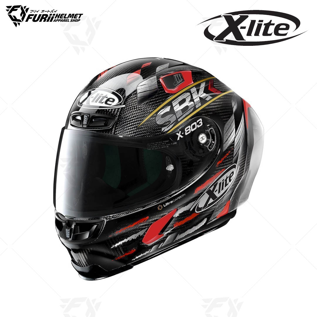 หมวกกันน็อค X-LITE : X-803RS ULTRA CARBON SBK CARBON32