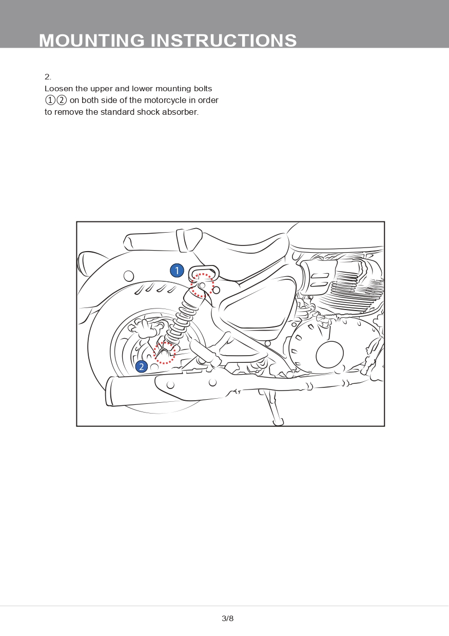 โช๊คหลังแต่ง Ohlins RE 505 For Royal Enfield Super Meteor 650 ปี2024