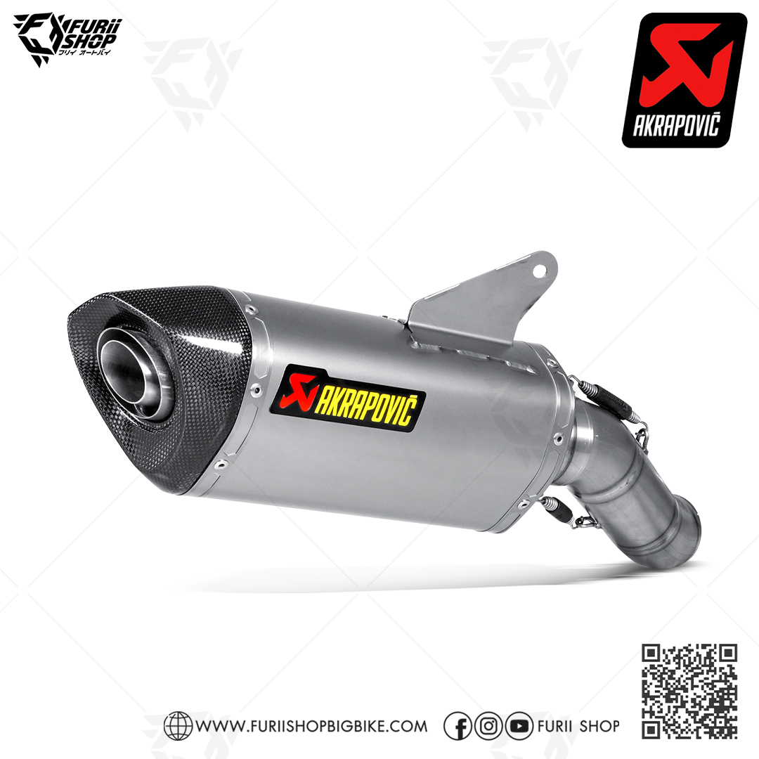 ท่อ AKRAPOVIC - SLIP ON TITANIUM FOR Ducati Hypermotard 821 / 939 2016-2018