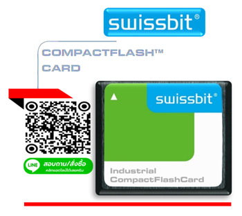 SWISSBIT,Compact Flash Card,32GB,Industrial Grade,Industrial Temp