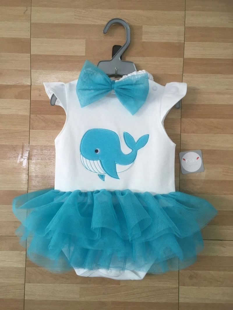 BS003_[Size-6-9-ชุดบอดี้สูทแฟนซีสีฟ้าลายปลาวาฬ]_แถมคาดผม