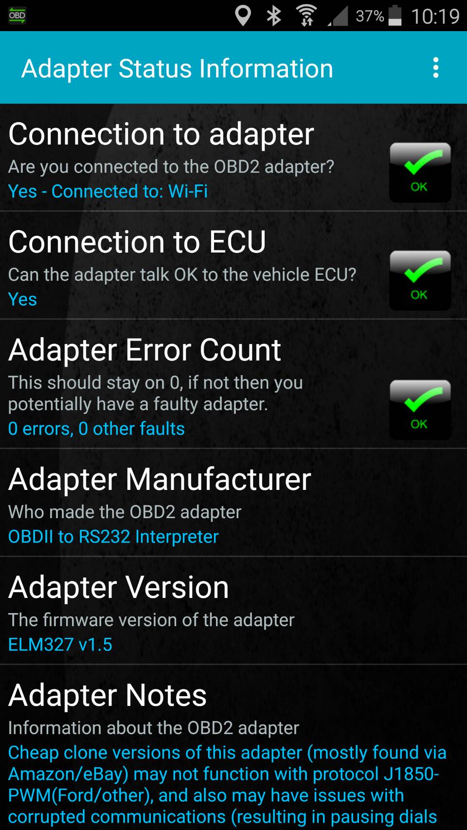 ELM 327 Wifi