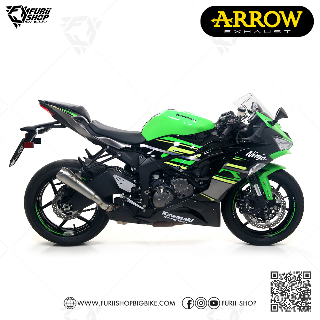 ท่อมอเตอร์ไซค์ Arrow Slip on Moto GP : for Kawasaki ZX6R 2019-2022
