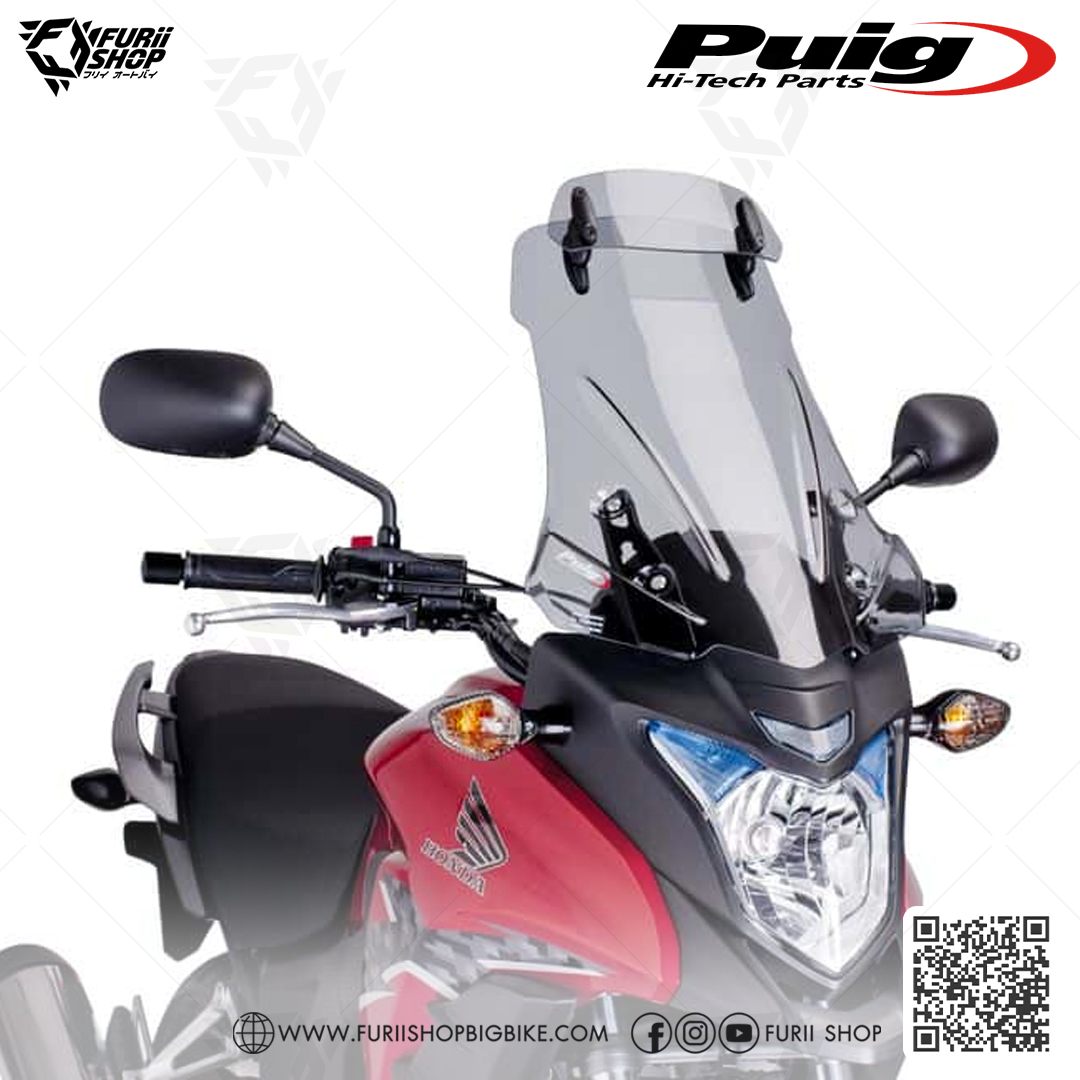 ชิลด์หน้า Puig Windshield Touring 2 Steps : for Honda CB 500 X 2013-2015