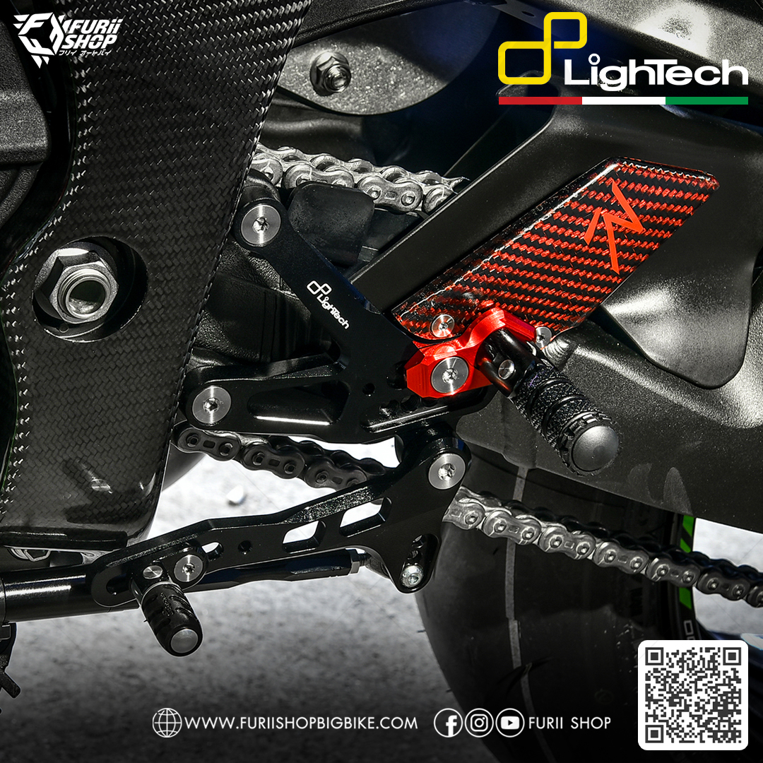 เกียร์โยง Lightech Rearsets R Version : for Kawasaki ZX10R 2021