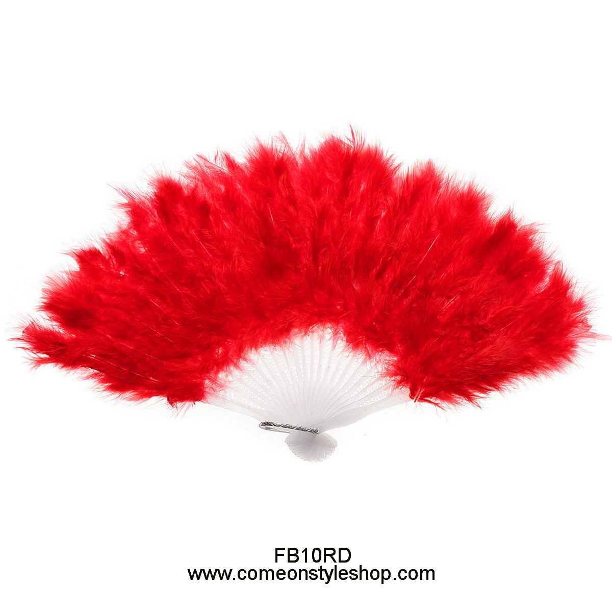พัดขนนก วินเทจ แกสบี้ Hand Fan Feather