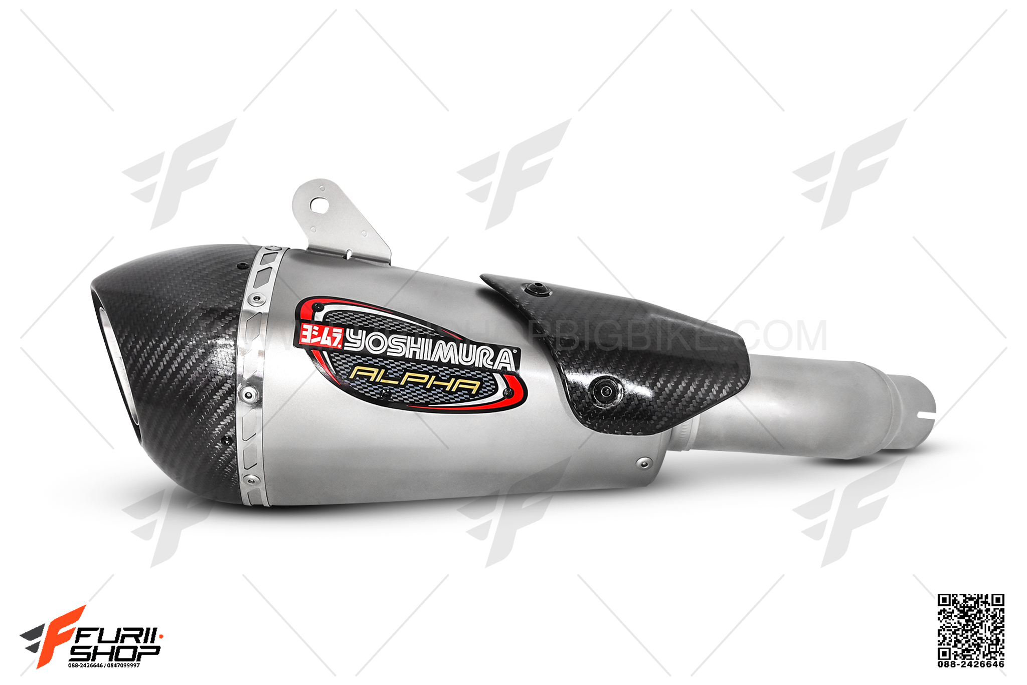 ท่อมอเตอร์ไซค์ YOSHIMURA SLIP-ON T ALPHA SHORTY FOR SUZUKI GSX-S750 2017-2020 ท่อแต่ง ท่อสูตร ท่อบิ๊กไบค์ ท่อBigbike ท่อไอเสีย