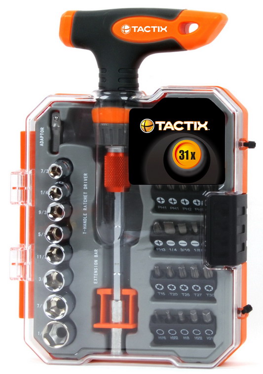 ด้ามฟรีตัวT พร้อมอุปกรณ์ 900984 31ตัวชุด TACTIX