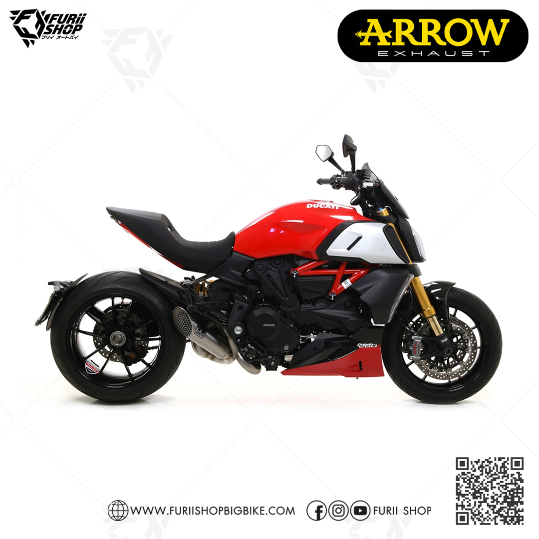 ท่อมอเตอร์ไซค์ Arrow Prorace Stainless : for Ducati Diavel 1260 2019-2023