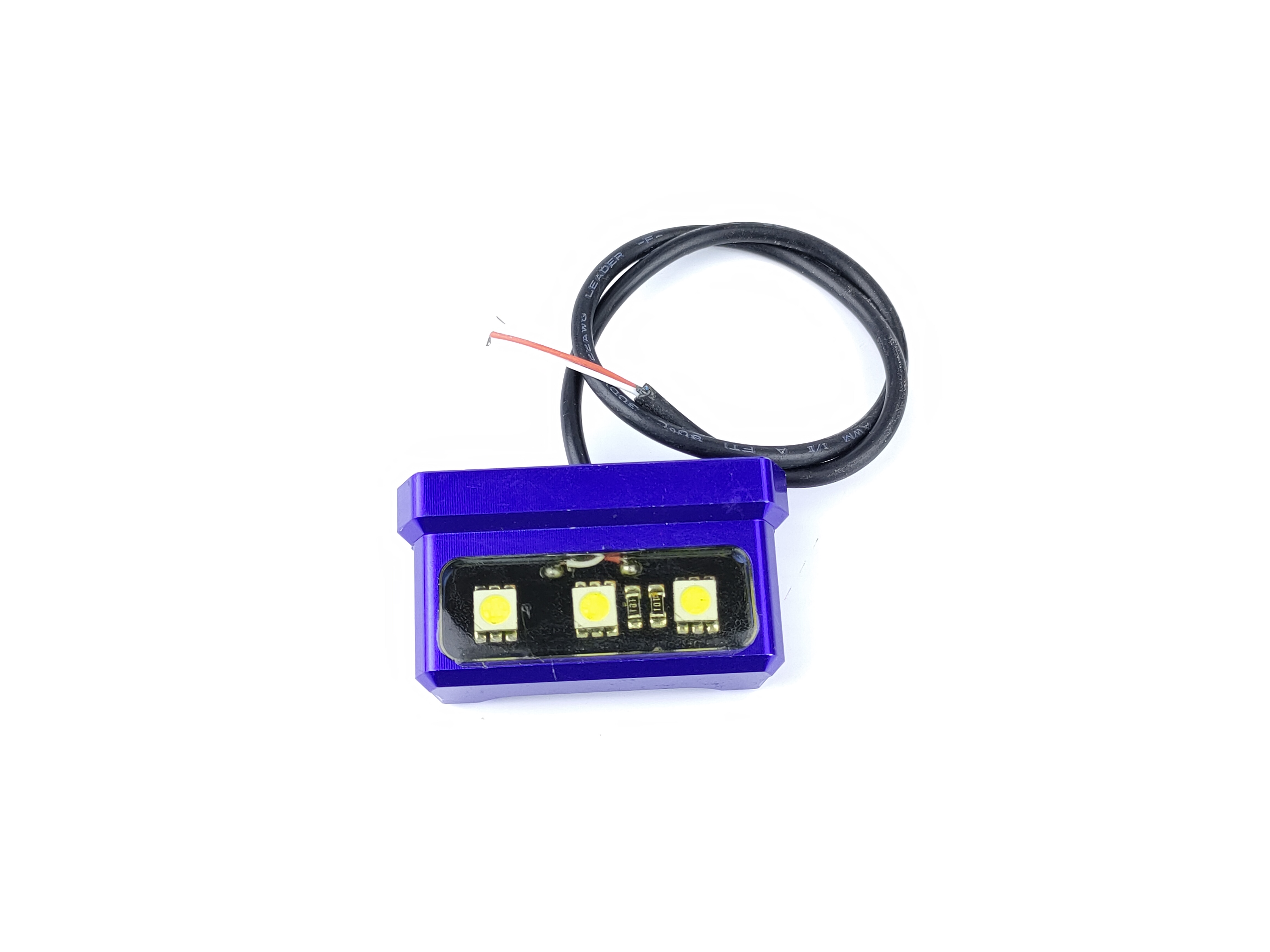 ไฟส่องป้ายทะเบียนมอเตอร์ไซค์ ไฟส่องป้ายทะเบียน LED ติดท้ายสั้นทุกรุ่น งานCNC คุณภาพสูงกันน้ำ