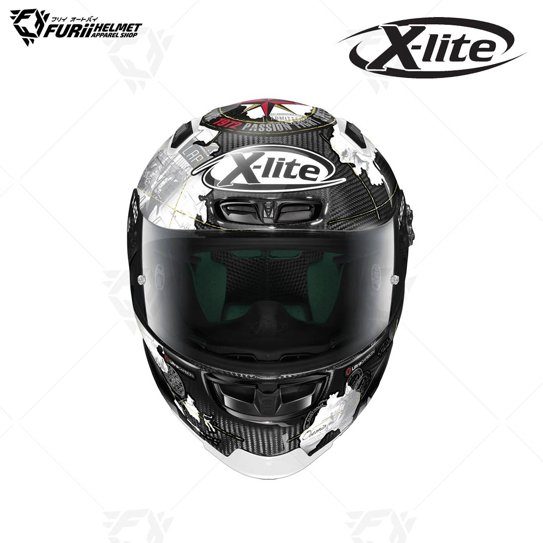 หมวกกันน็อค X-LITE : X-803RS ULTRA CARBON REPLICA C.CHECA CARBON60
