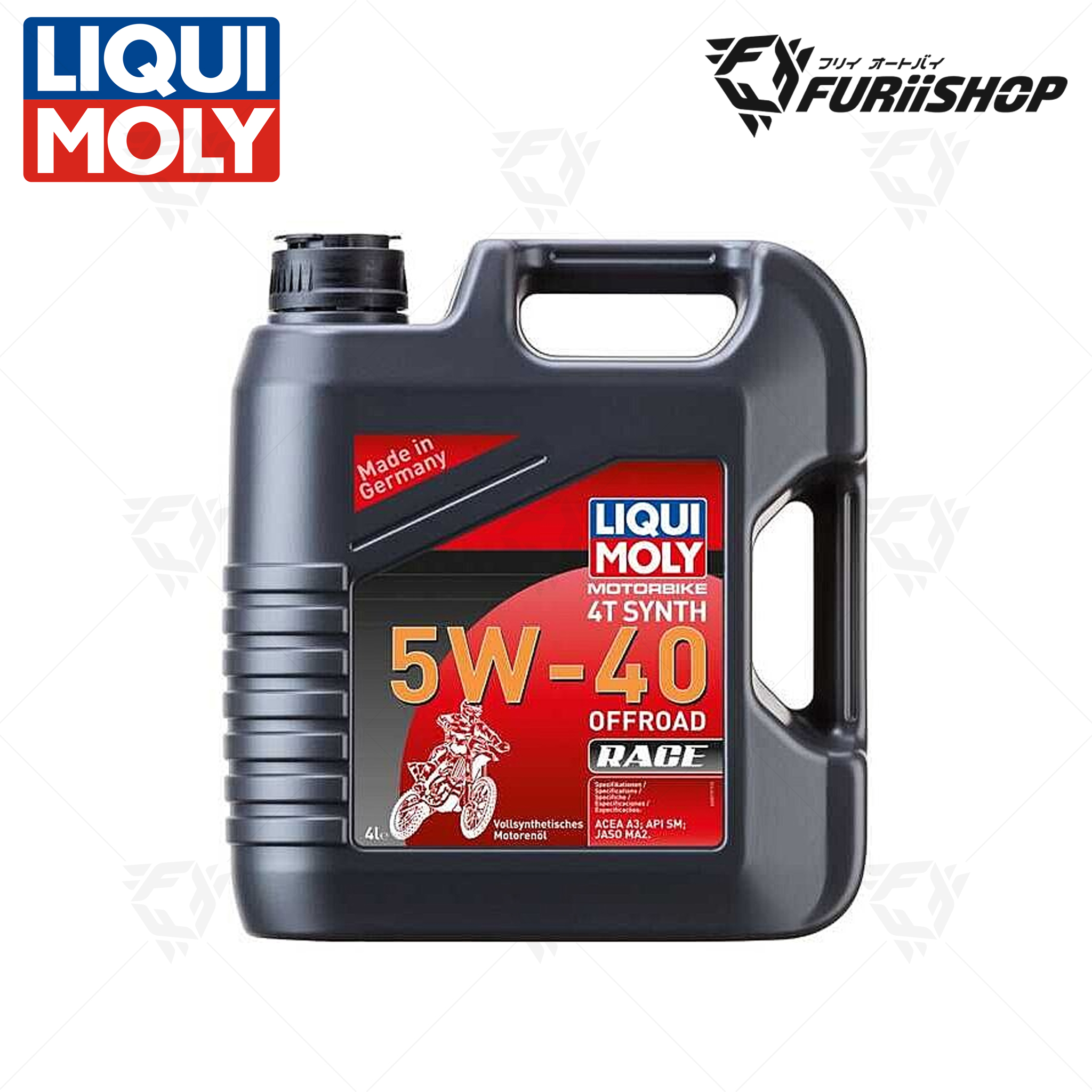 น้ำมันเครื่อง LIQUI MOLY (สังเคราะห์แท้ 100% Fully Synthetic) 5W-40 Street 4L