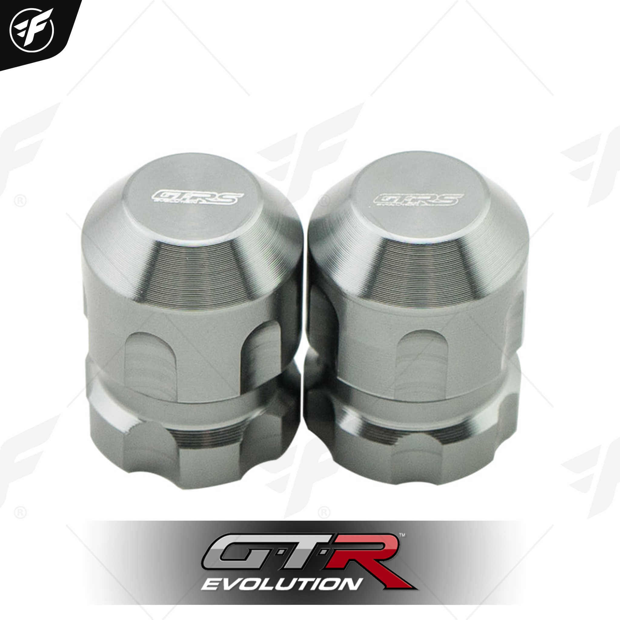 ฝาปิดจุ๊บลม CNC GTRS เทา